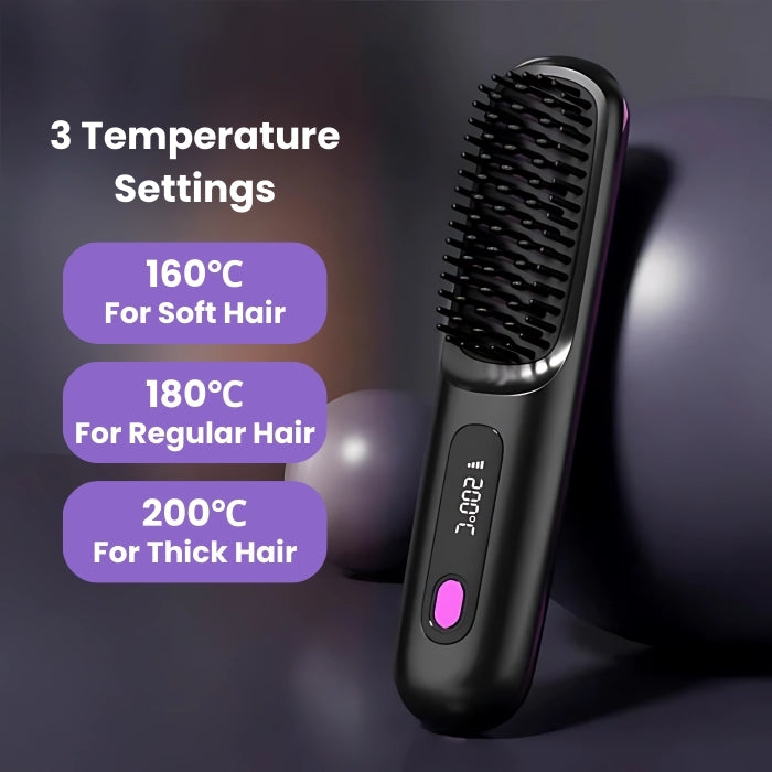 Bubbl Pro: Cordless Hair Straightener Brush